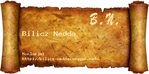 Bilicz Nedda névjegykártya